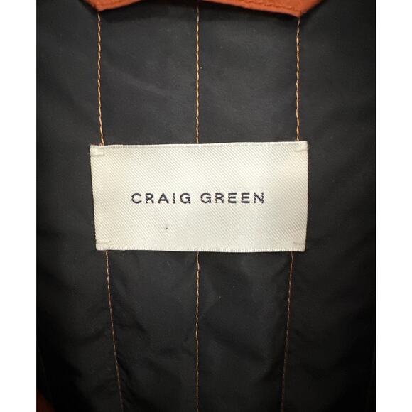 Craig Green Quilted Skin Jacket Orange Size Large New with tags - Picture 3 of 9